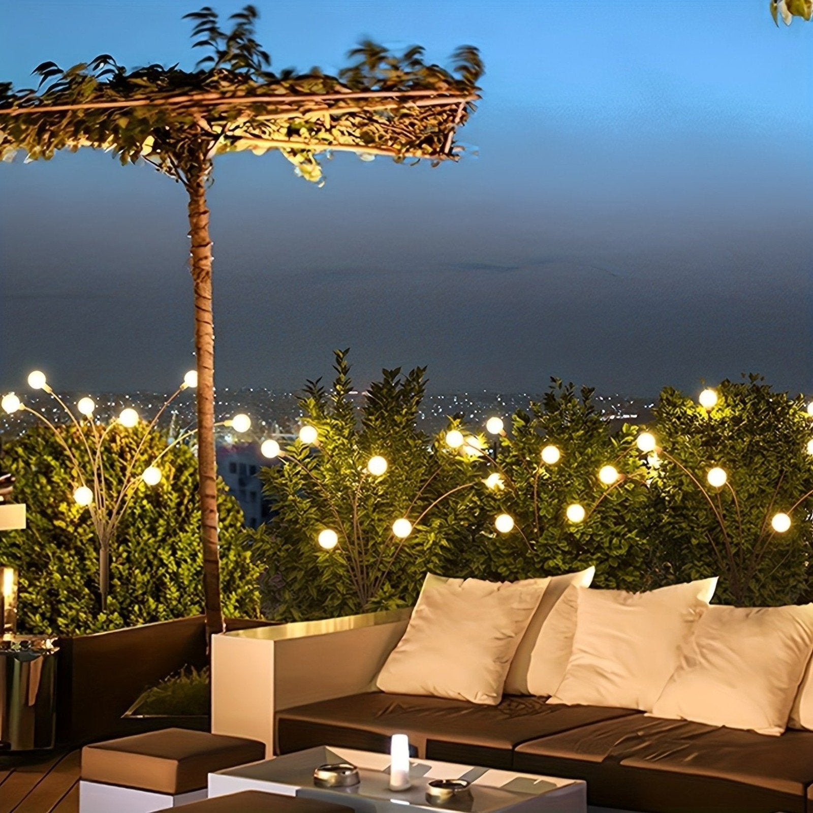 Solar LED Firefly Garden Lights
