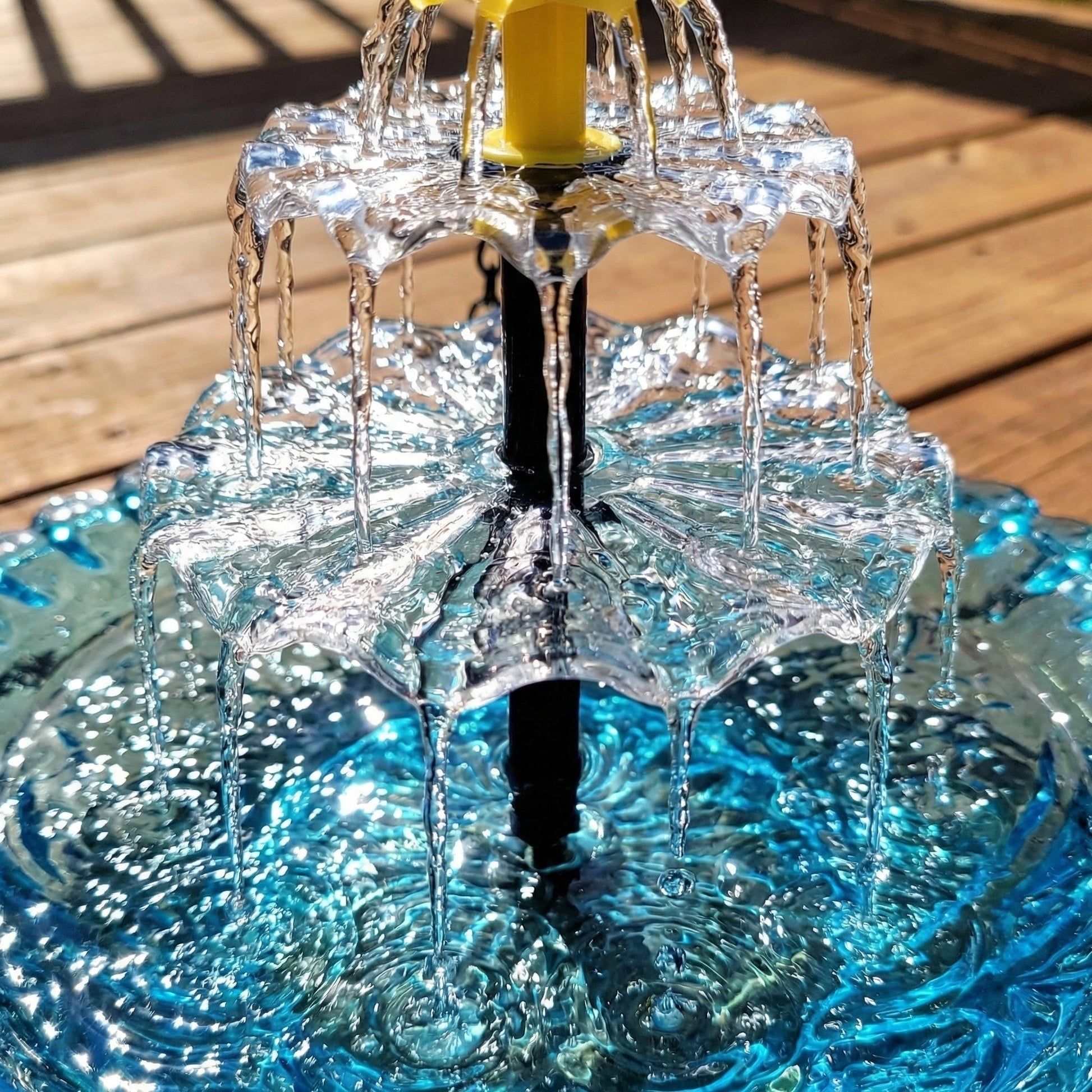 Solar Bird Bath Fountain with Waterfall
