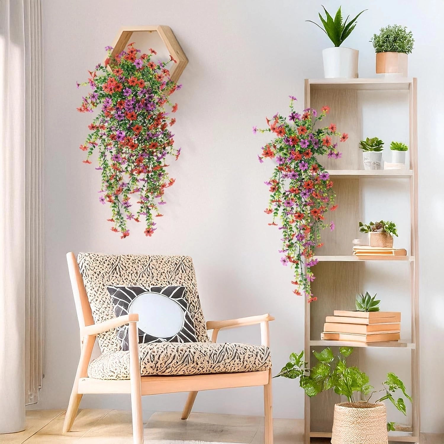 Lux Flora Premium Hanging Planter Set – 2 Pieces | UV Resistant