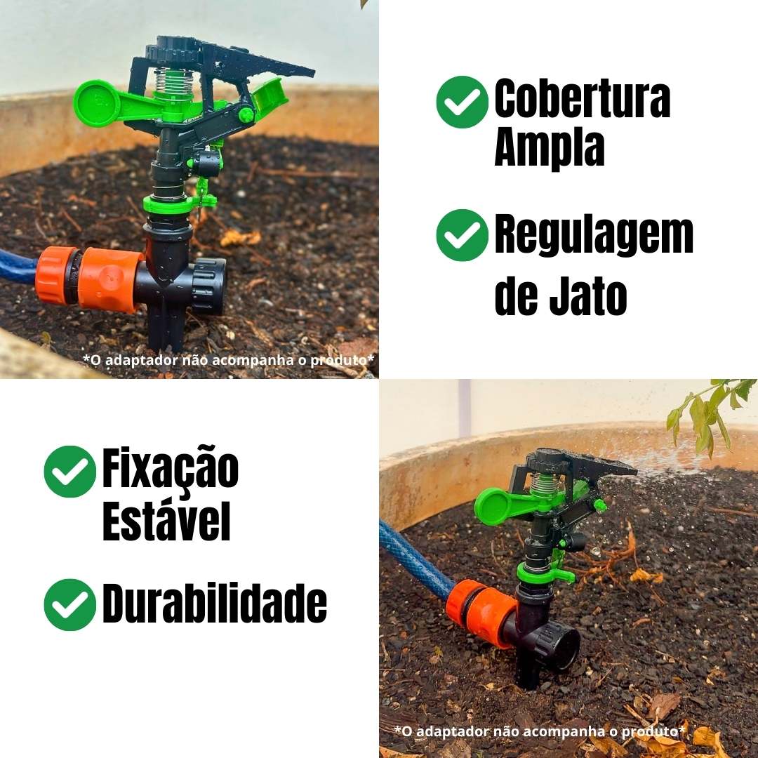 Sectorial Impulse Sprinkler for Garden Irrigation