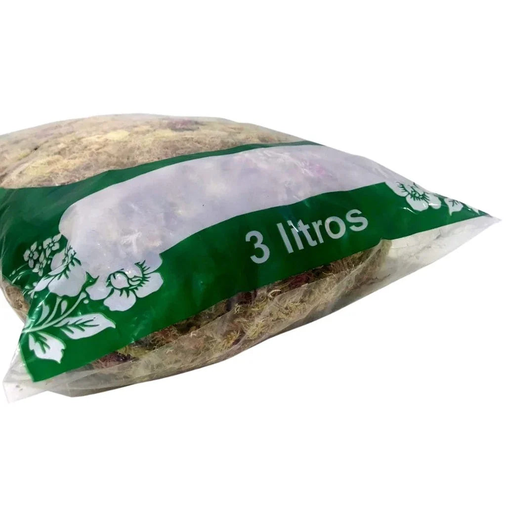 Dry Pink Sphagnum Moss for Orchids & Carnivorous Plants – 3 Litres