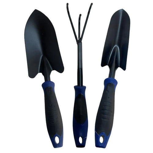 3-Piece Garden Tool Set – Black