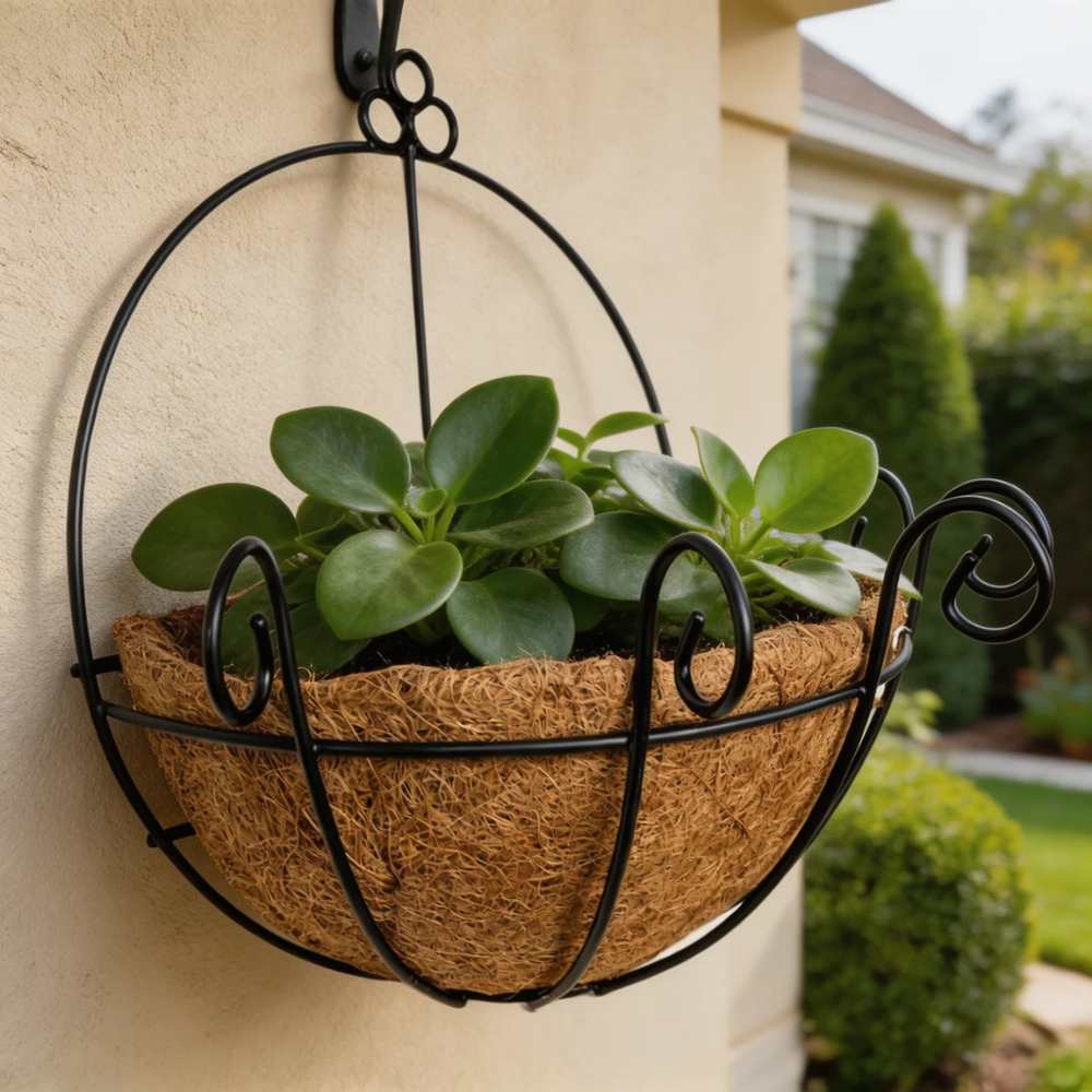 Coconut Fibre Wall Planter – Half Pot